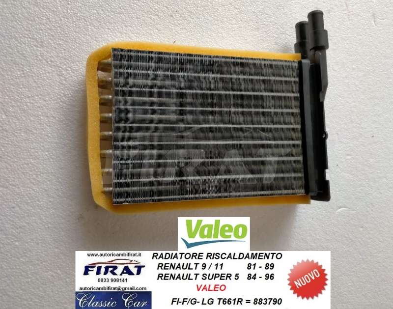 RADIATORE RISCALDAMENTO RENAULT 9 11 SUPER 5 VALEO (883790)